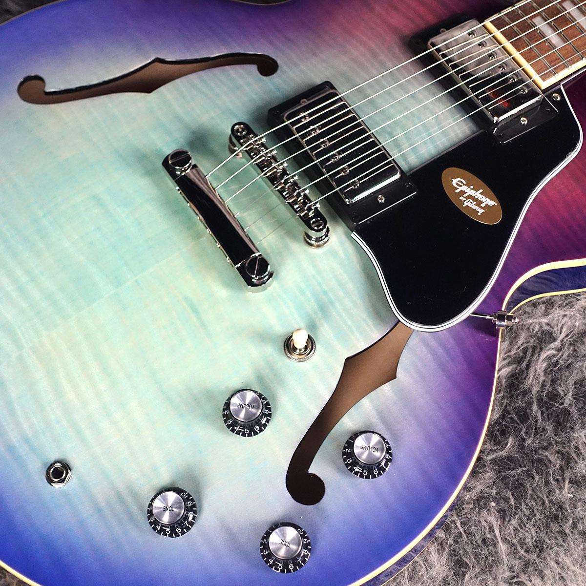 Epiphone ES-335Blueberry Burst 格安です! Epiphone ES-335 Figured Blueberry Burst <エピフォン>｜平野楽器