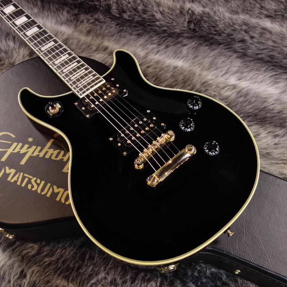 Epiphone エレキギター ブラックtakDC Epiphone TAK DC Custom EBONY Kent Armstrong Pickups - Geek IN Box