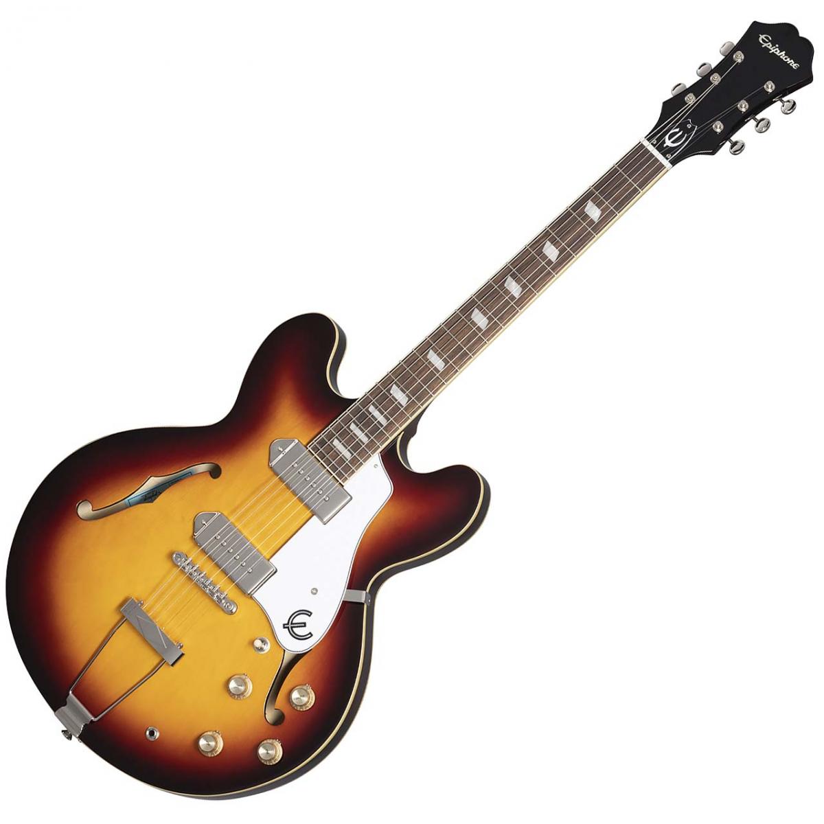 Epiphone casino エレキギター カジノサンバースト Amazon.com: Epiphone Casino Archtop Hollowbody, Vintage Sunburst