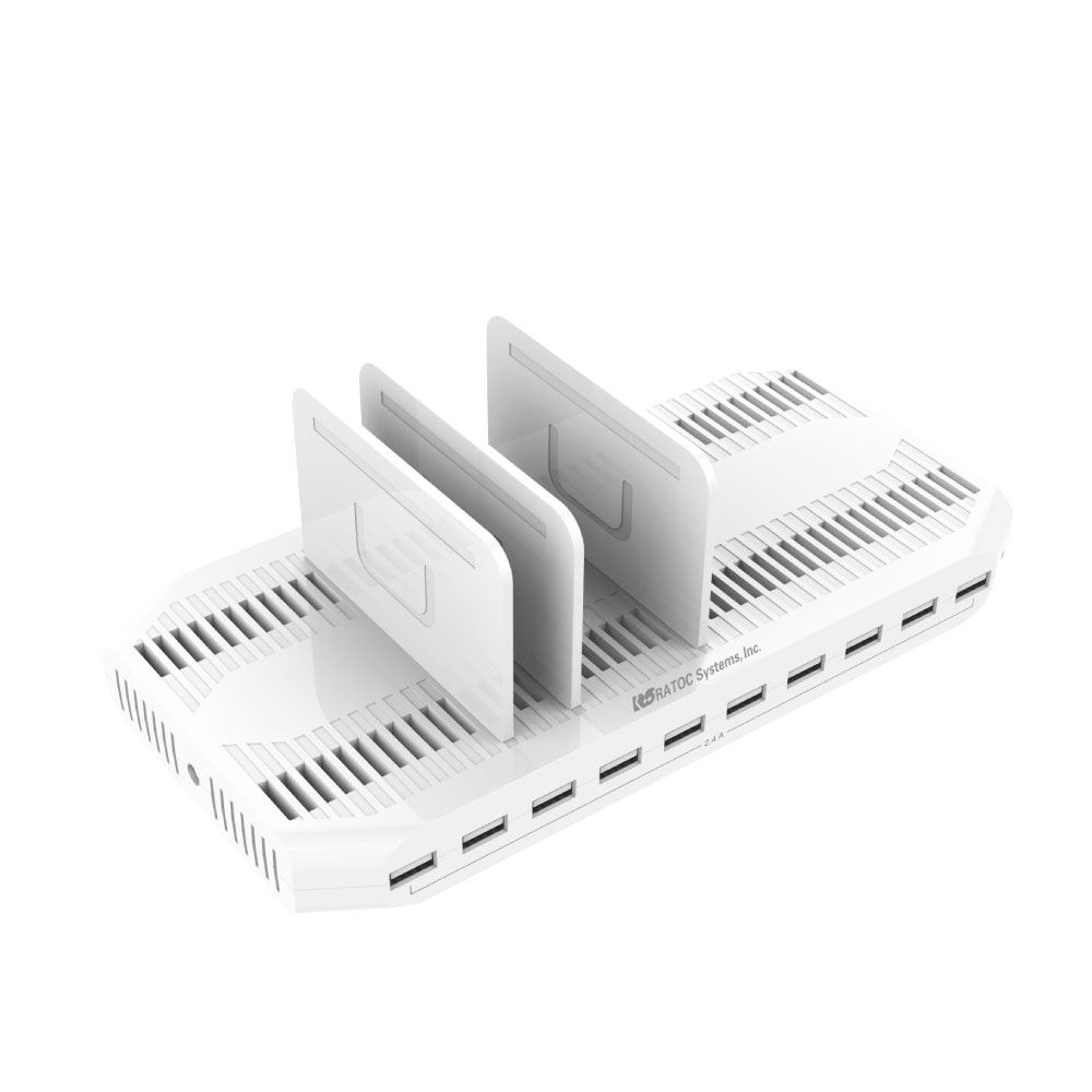 スマホやタブレット10台同時に充電！USB Type-Aを10ポート備えたUSB