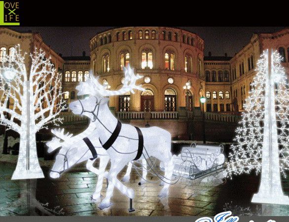 ヤマダモール | 【イルミネーション】LED クリスタルグロー トナカイ