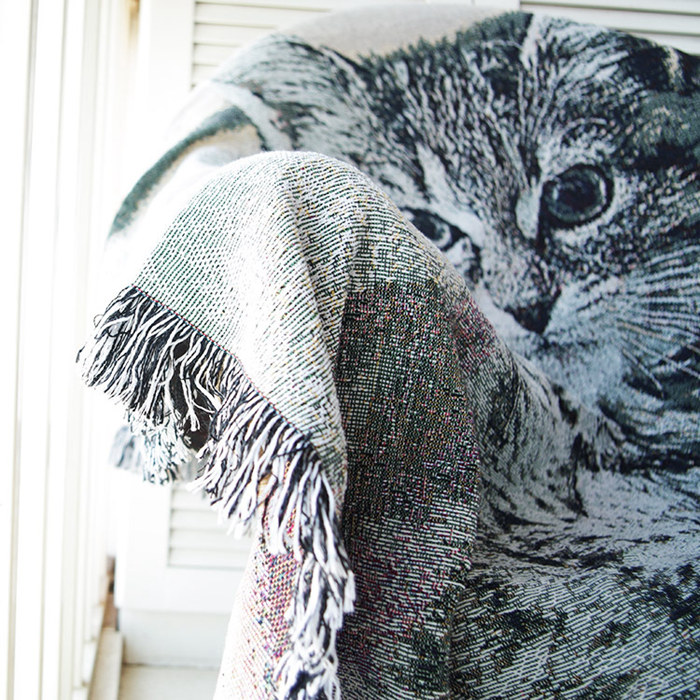 楽天市場】ブランケット毛布 猫ネコ柄 クリップ 高品質ブランケット 夏