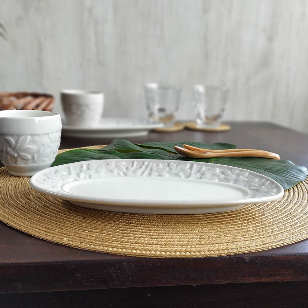 楽天市場】【ポイントUP アジアン バリ】 ジェンガラ 楕円型 皿