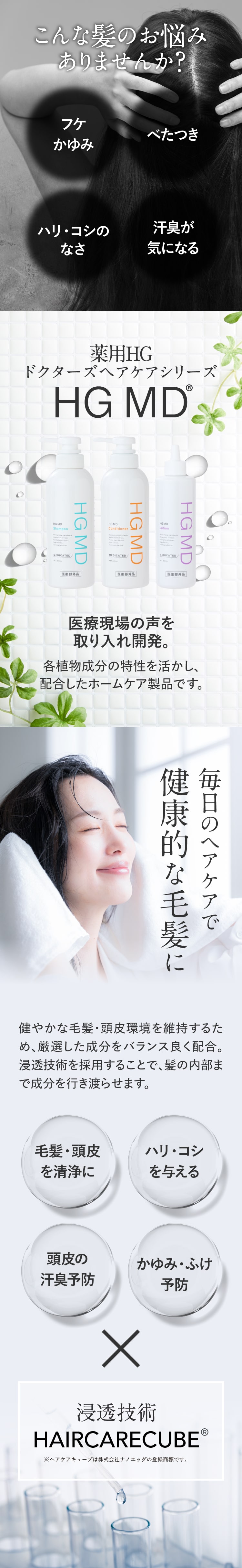 楽天市場】ハーグ ( HARG ) 薬用HGドクターズヘアケアシリーズ HG MD