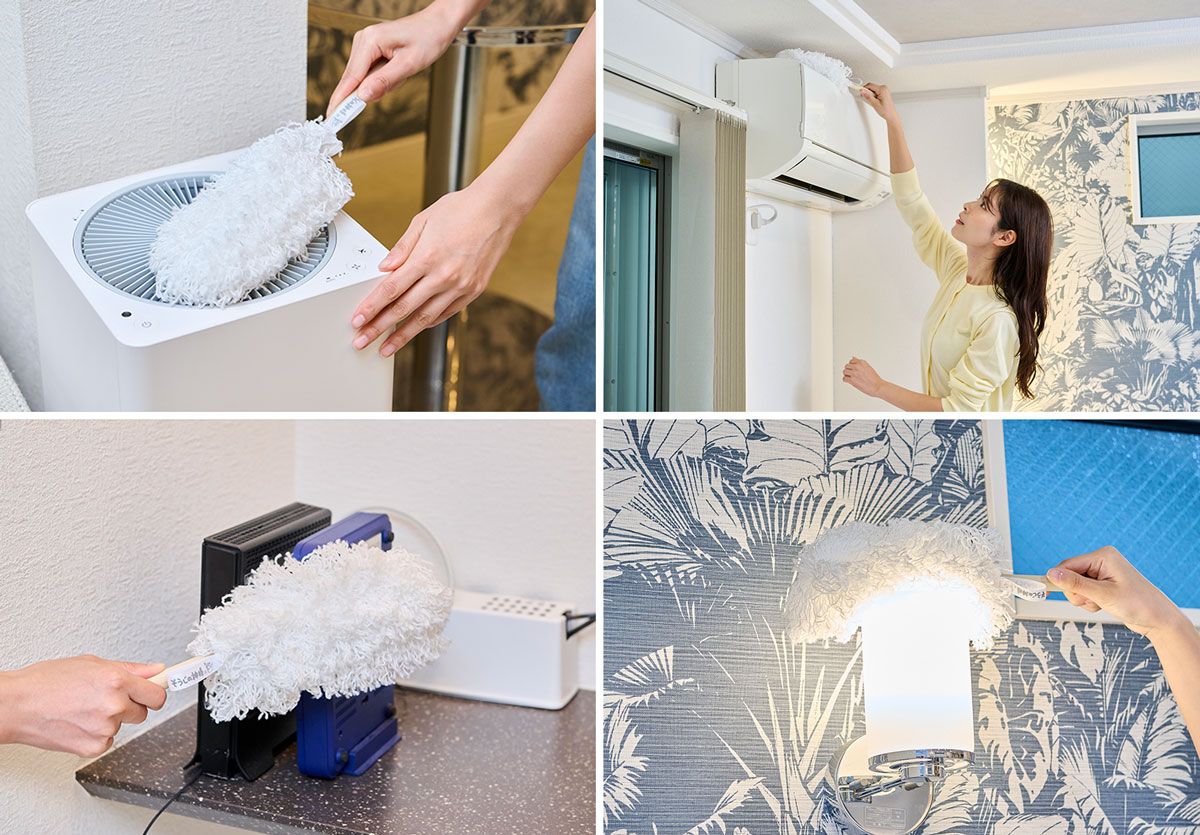 楽天市場】そうじの神様® 極細繊維でからめとる 洗えるおそうじモップ