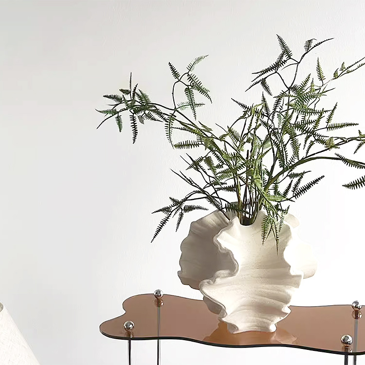 楽天市場】【 再販 】 オブジェ 置物 花瓶 フラワーベース いびつ