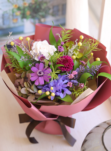 パープル・ブルー系フラワーギフト｜【楽天市場】プリザーブドフラワーFine