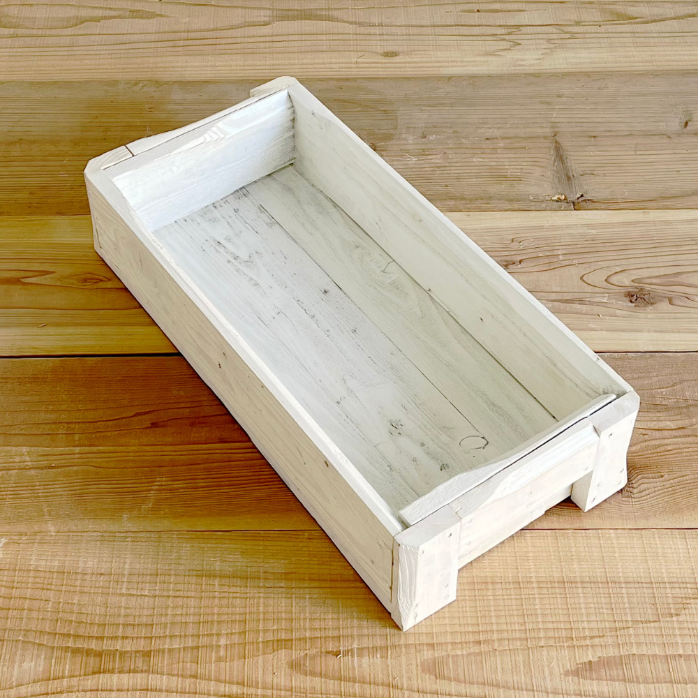 楽天市場】アンティークボックス 幅28 -1 ホワイト 木製箱 木製