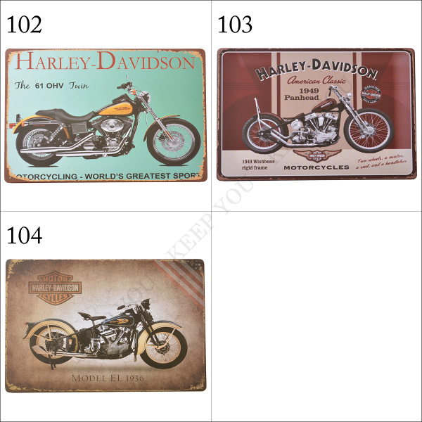 楽天市場】【メール便対応】アメリカン ブリキ看板 HARLEY DAVIDSON