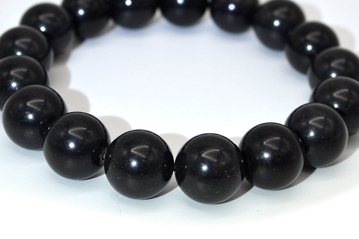 SALE 14%OFF】 日本の石 那智黒石 12mm玉ブレスレット 三重県
