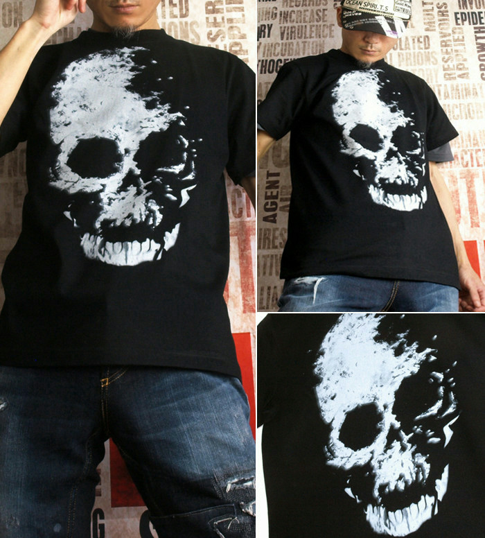 楽天市場】GENJU スカルTシャツ キッズ スカル Tシャツ スカルtシャツ