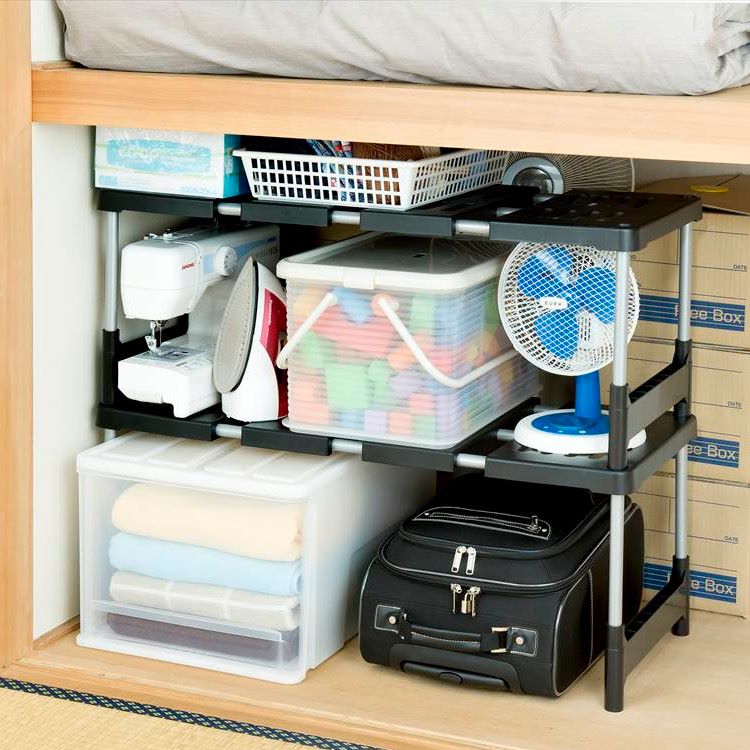 楽天市場】【ラスト14h全品p5倍】伸縮式押入整理棚 2個組