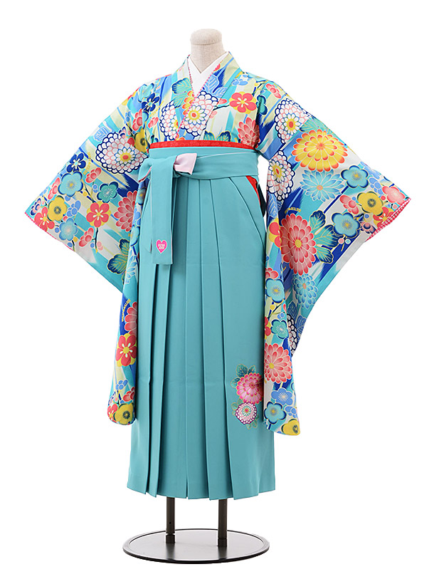 楽天市場】小学生卒業式袴A151 SISTER JENNI 水色 花×ﾀｰｺｲｽﾞ袴 着物