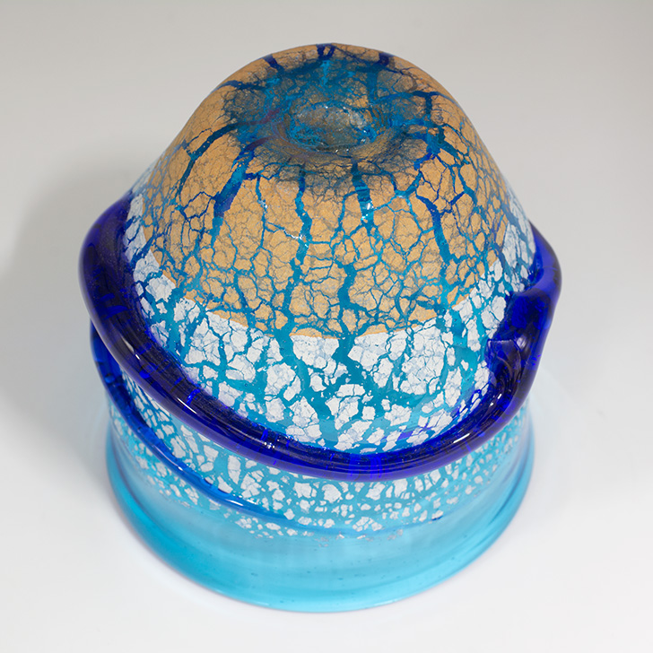 楽天市場】宙吹ガラス工房虹 稲嶺盛一郎（琉球ガラス）土紋波巻宙吹