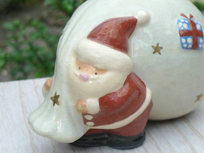 サンタクロース置物 楽入 - 京焼清水焼 松韻堂