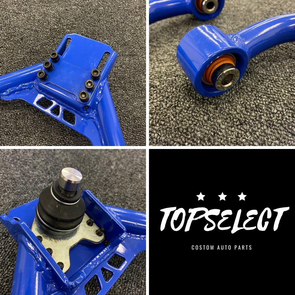 楽天市場】フロント アッパーアーム ブルー ローダウン時のキャンバー