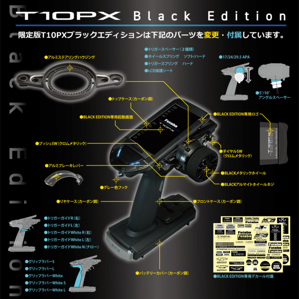 T10PX Black Edition | 双葉電子工業株式会社 ラジオコントロール
