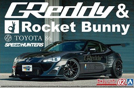 Aoshima 06187 - 1/24 Toyota 86 2012 Greddy & Rocket Bunny Volk