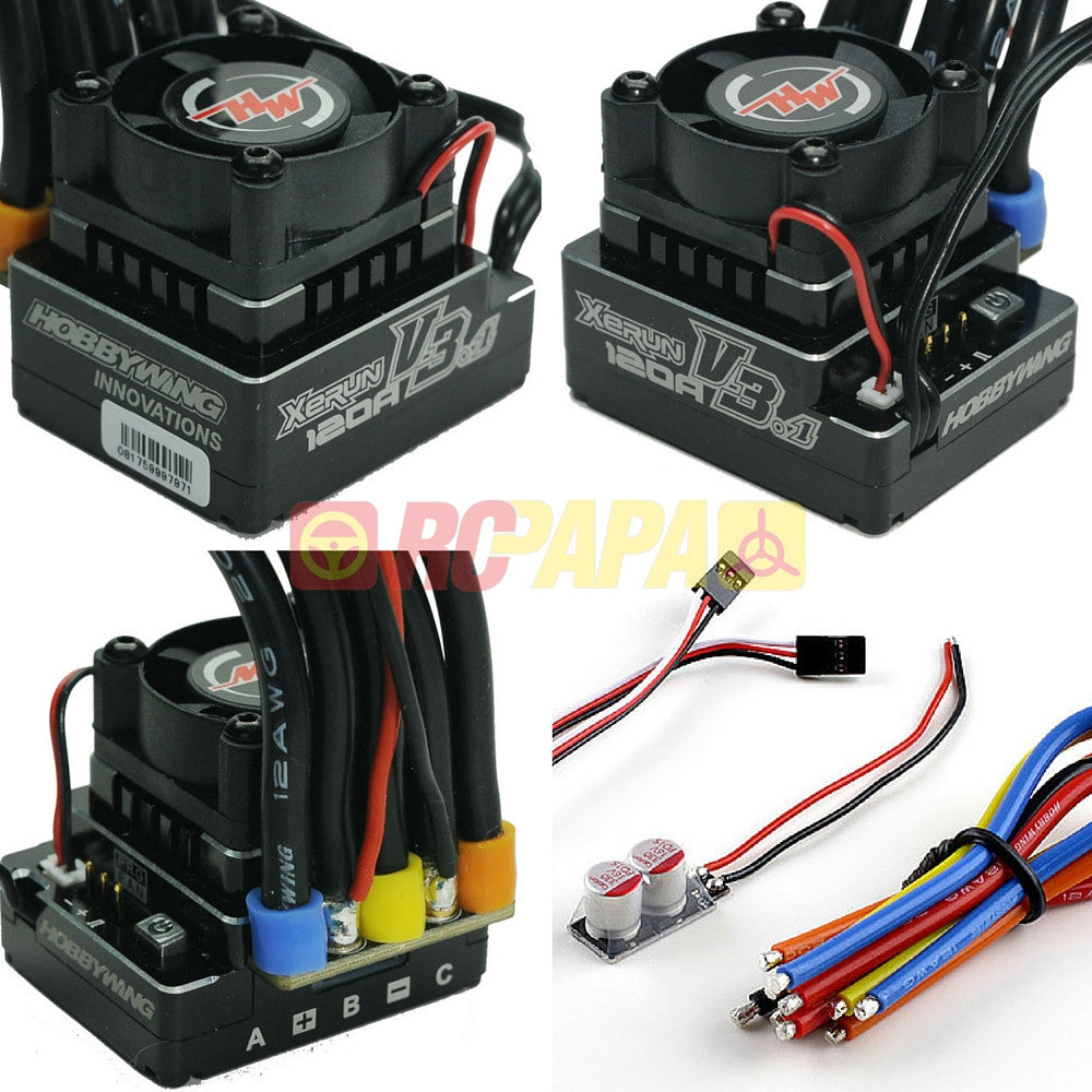 Hobbywing XERUN 120A v3.1 Speedo Sensored Brushless ESC for 1/10 1