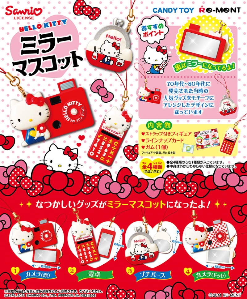 ハローキティ ミラーマスコット：商品案内 | 株式会社リーメント