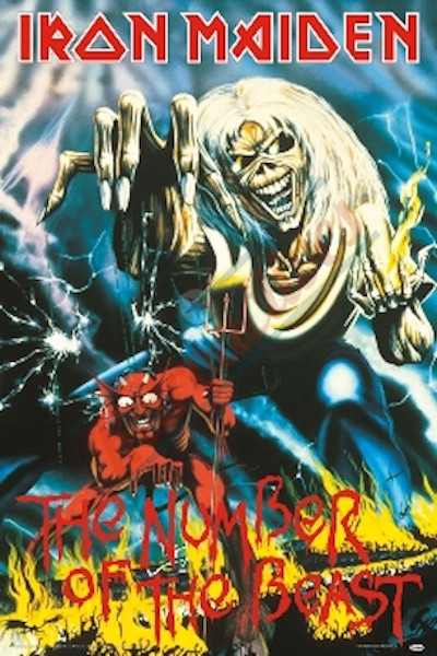 Iron Maiden Heavy Metal Rock Poster