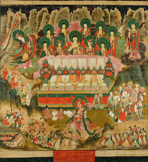 新指定！滋賀県指定文化財 光明寺「絹本著色阿弥陀三尊来迎図」の特別