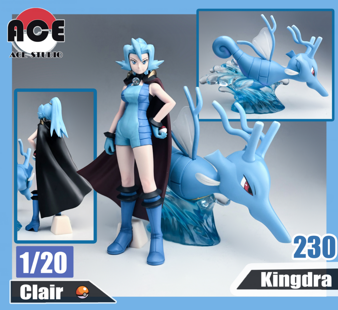 1/20 Scale World Zukan Clair & Kingdra - Pokemon - ACE STUDIO [IN