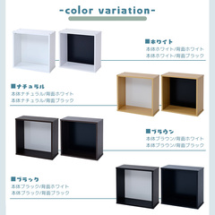 完成品】キューブボックスαハーフ改 可動棚無し 壁掛け背面鉄板