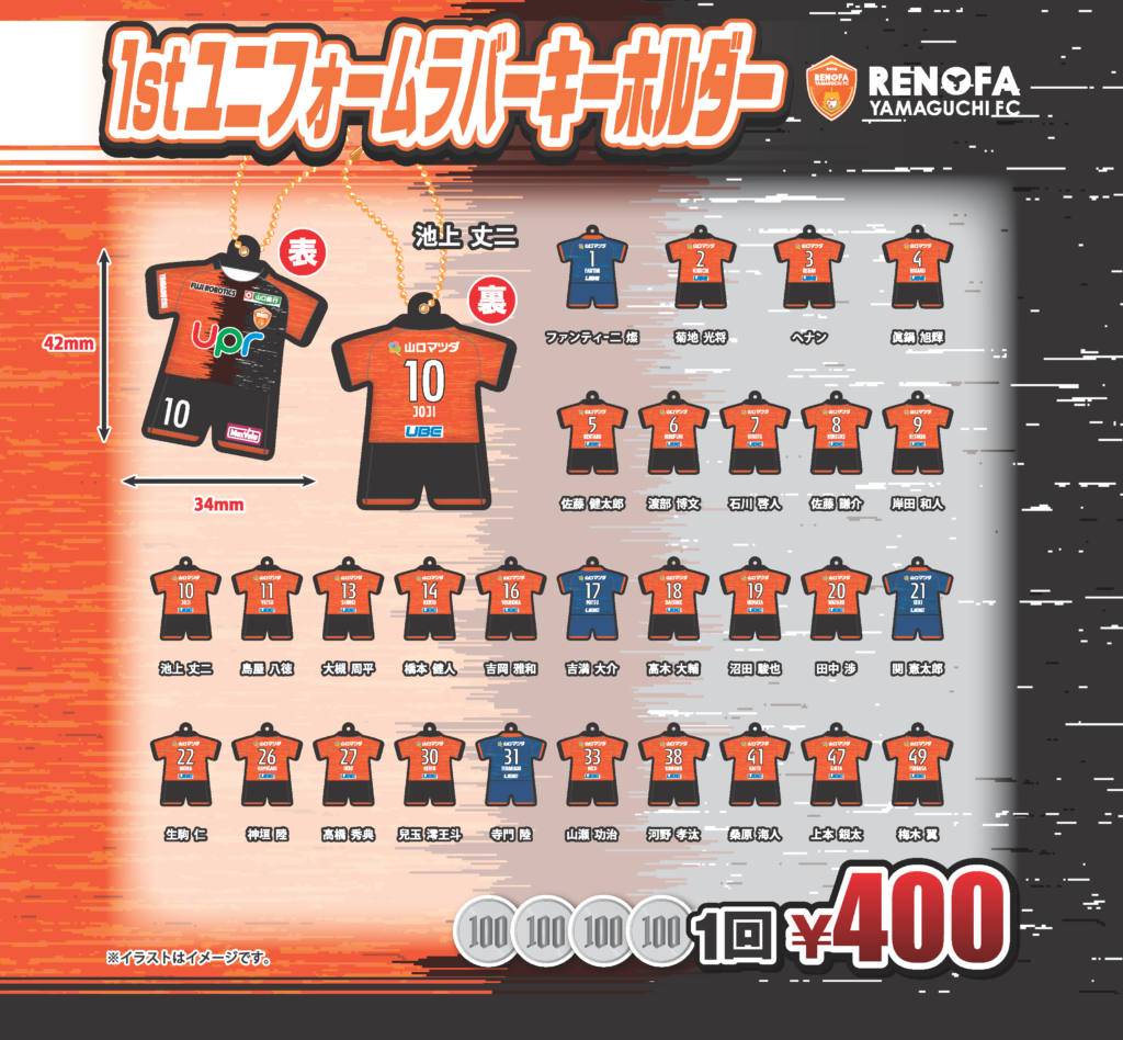 6/12(日)vs.岡山にて、5等でも「選手直筆サイン入り！アクリルトレカ