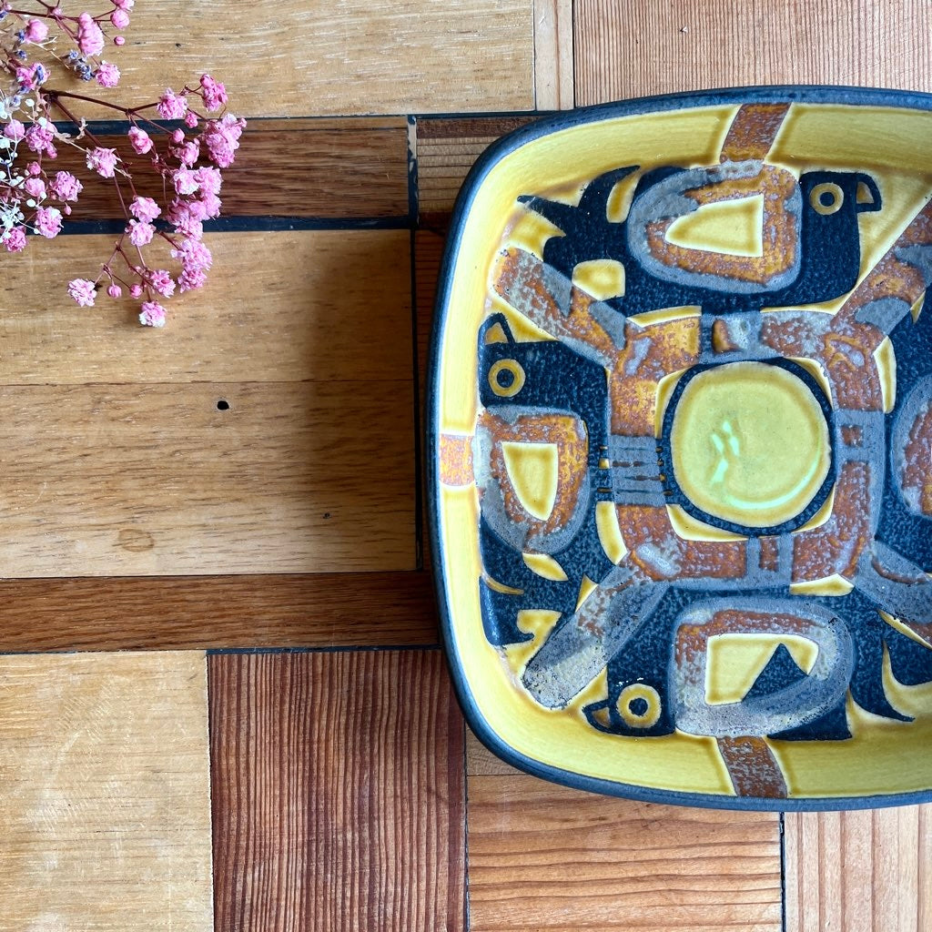 ヨッシー】2点 ロイヤルコペンハーゲン 角皿 と花瓶(壺) ヨッシー】2