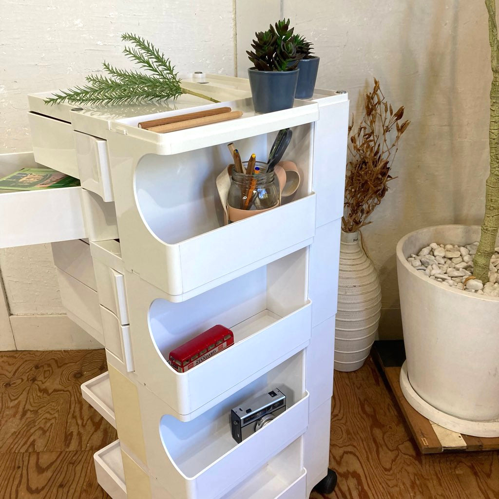 ビーライン B-LINE ボビーワゴン 4段4トレイ ホワイト 白 中古