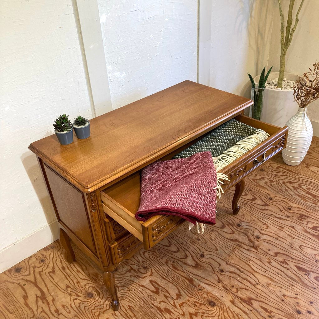 猫脚3段チェスト クラシックスタイル 中古 アンティーク調 タンス 収納