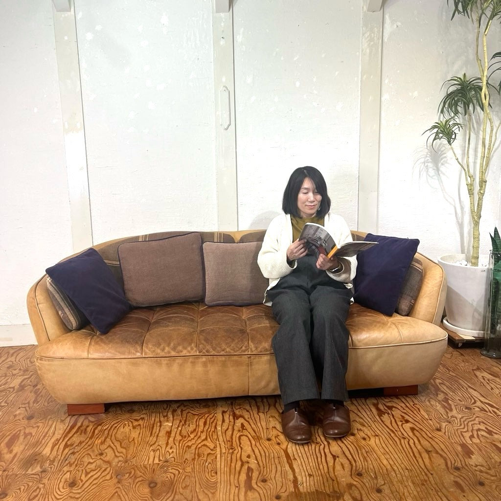 クラッシュゲート / CRASH GATE オピアムソファ 3人掛け 中古 革