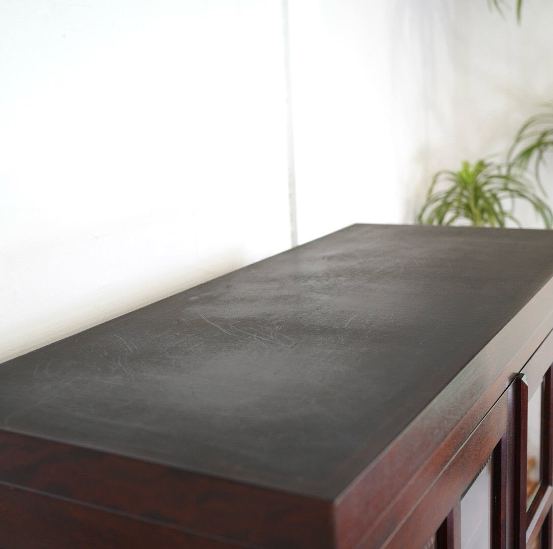 松本民芸家具 G-I型 面取食器棚 食器棚 飾り棚 ミズメザクラ 木製 木 中古