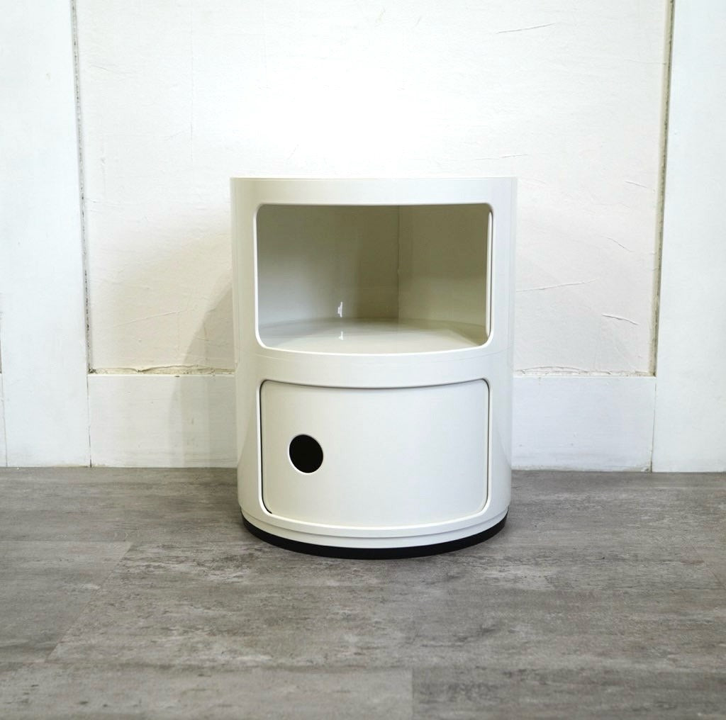 カルテル / Kartell コンポニビリ2 ホワイト2段 イタリア製 中古 収納