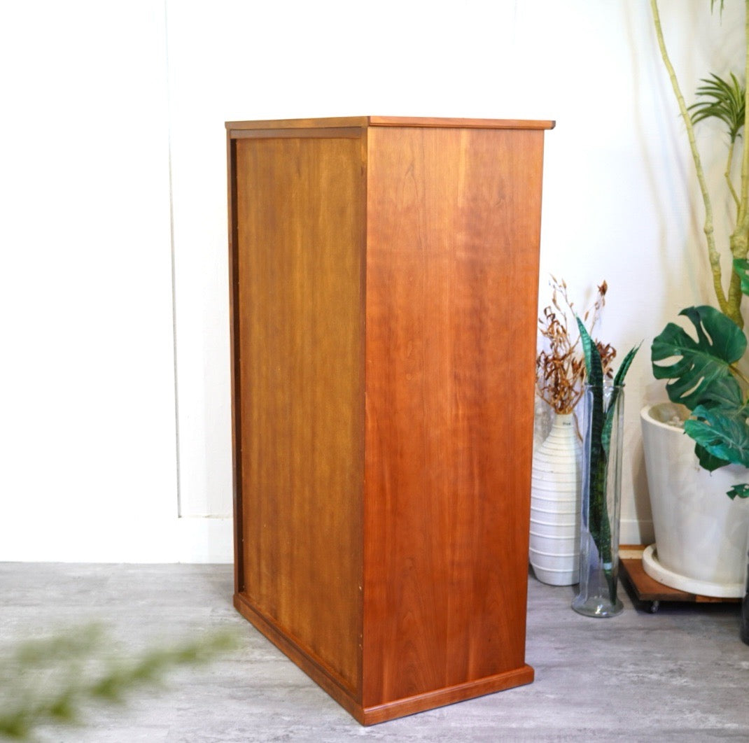 広松木工 シャーリー / SHIRLEY ハイチェスト10 チェリー材 中古