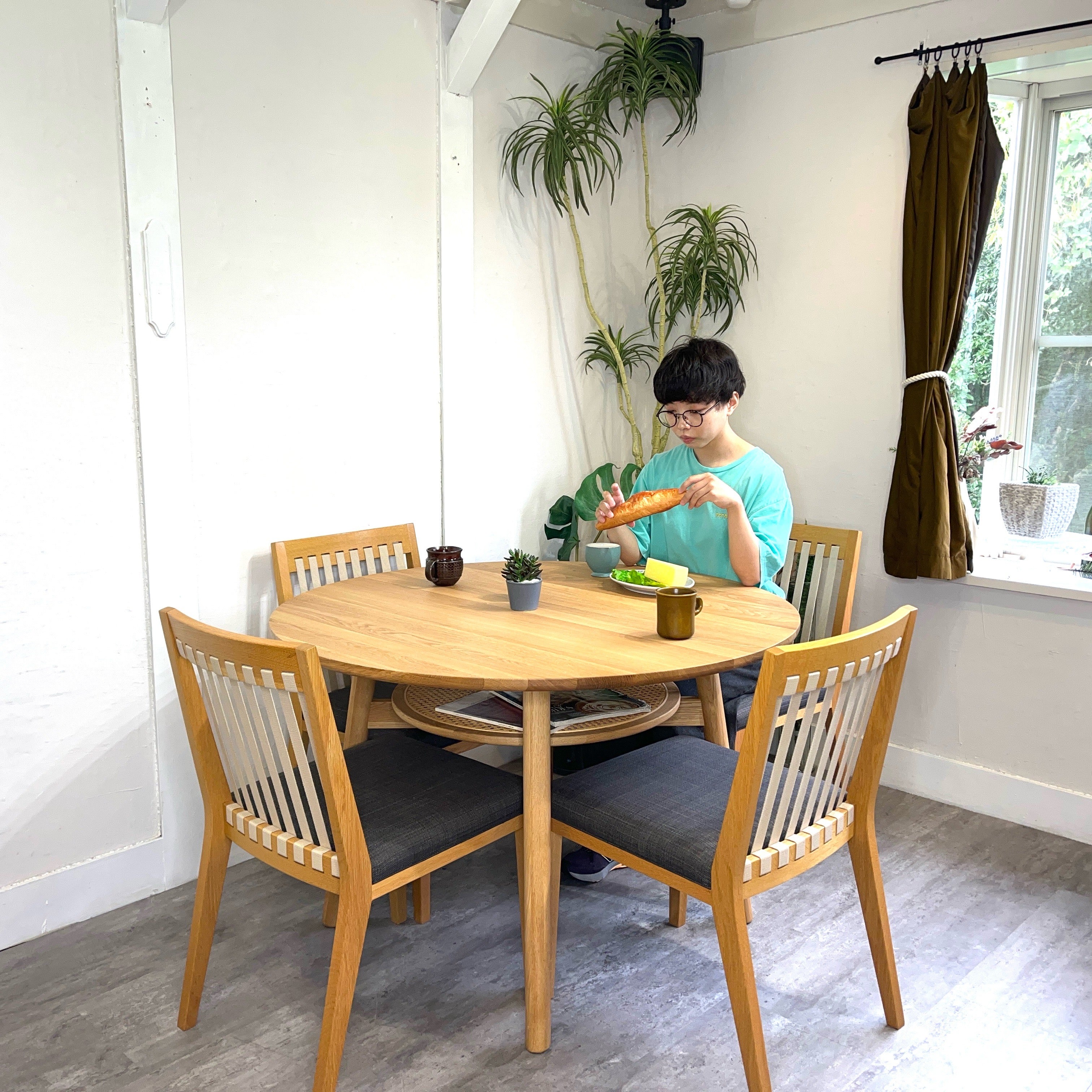 ウニコ / unico ソルク / SOLK ラウンドダイニングテーブル Φ1100 未