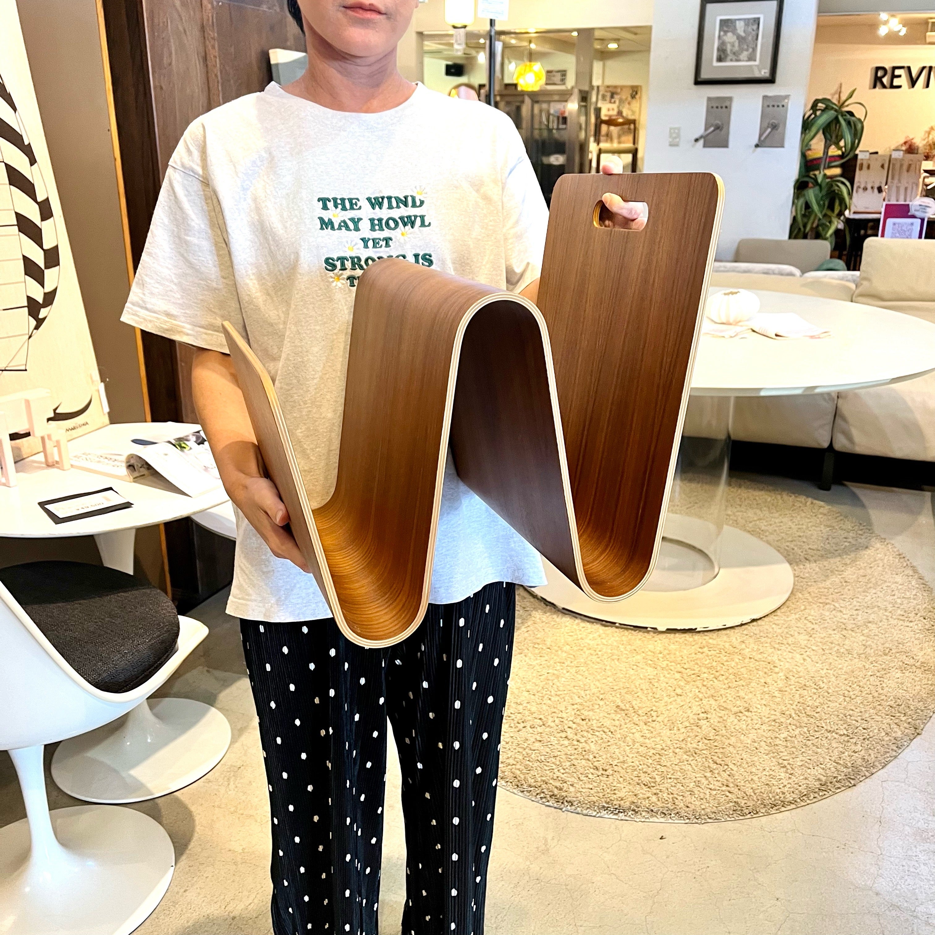 オッフィー / OFFI マガジンラック ウォールナット 雑誌 本入れ