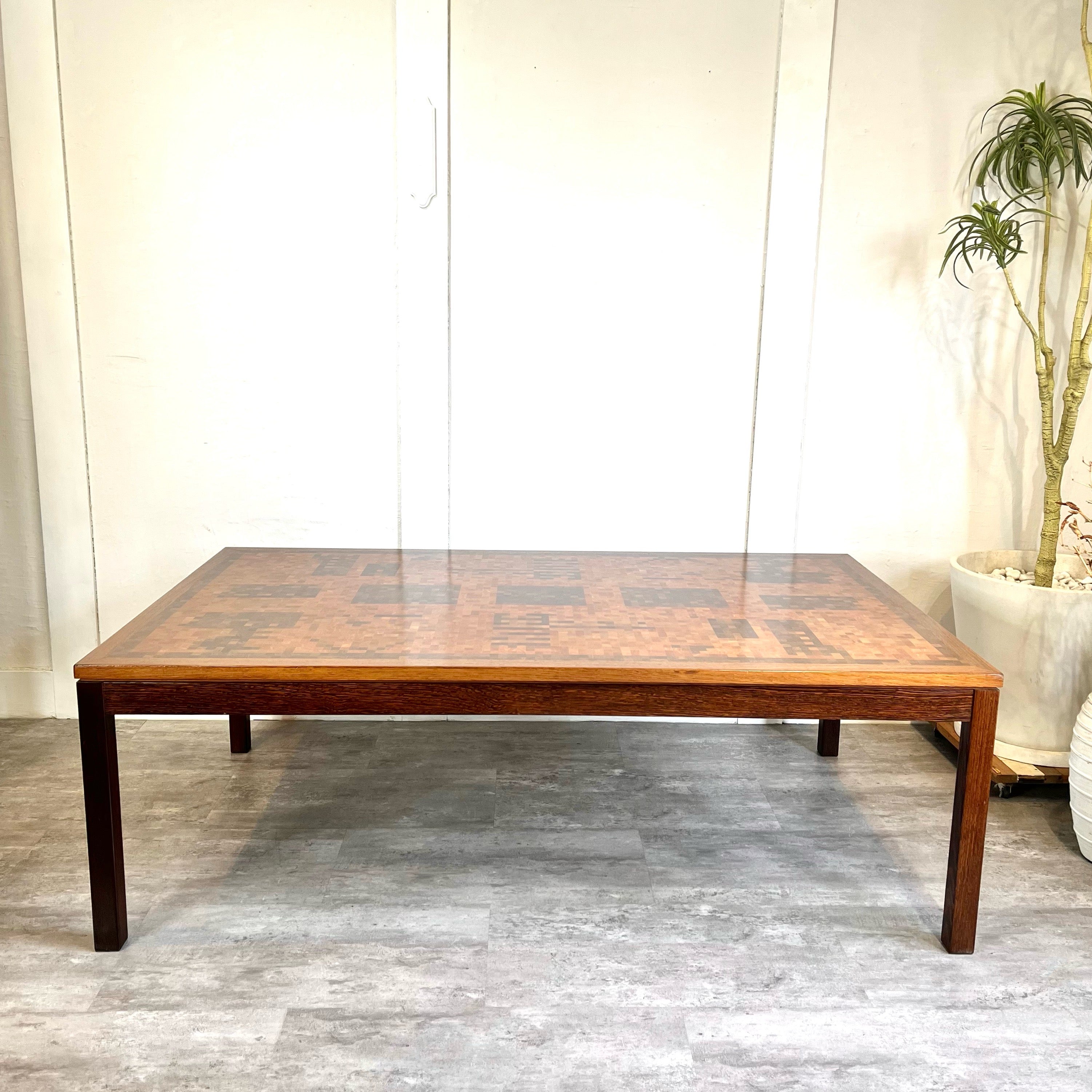 トラネケア TRANEKAER DENMARK 寄木細工 コーヒーテーブル リビング