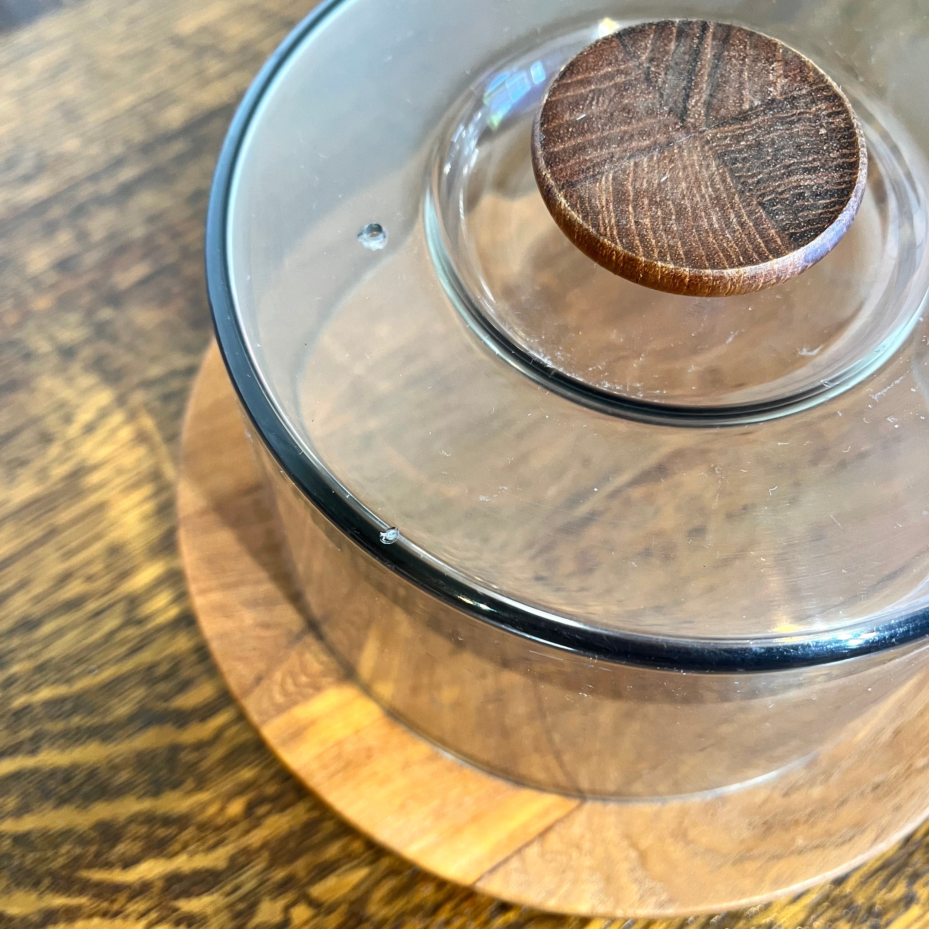 北欧ヴィンテージ チーズドームチーク材 デンマーク 60's 小物入れ