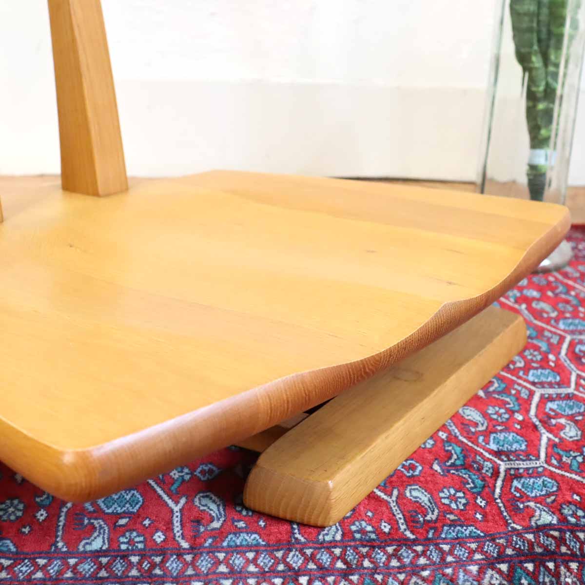 飛騨産業 / HIDA 円空 座椅子【1】 佐々木敏光 佐々木敏光 ナラ無垢材