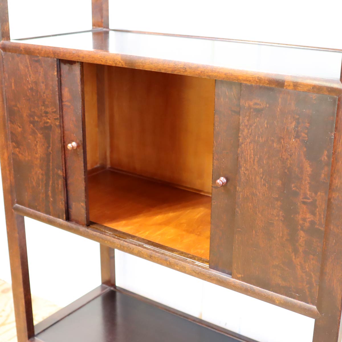 松本民芸家具 朝鮮棚 506型 飾り棚 食器棚 中古 和家具 木 シンプル