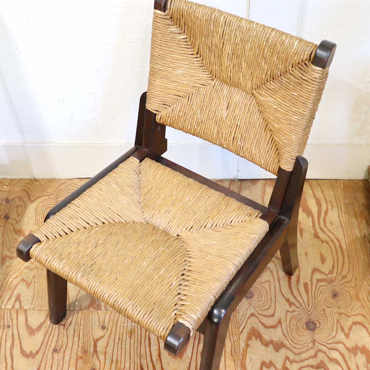 松本民芸家具 #520L型 ラッシチェア【1】 パーソナルチェア 民芸家具 中古