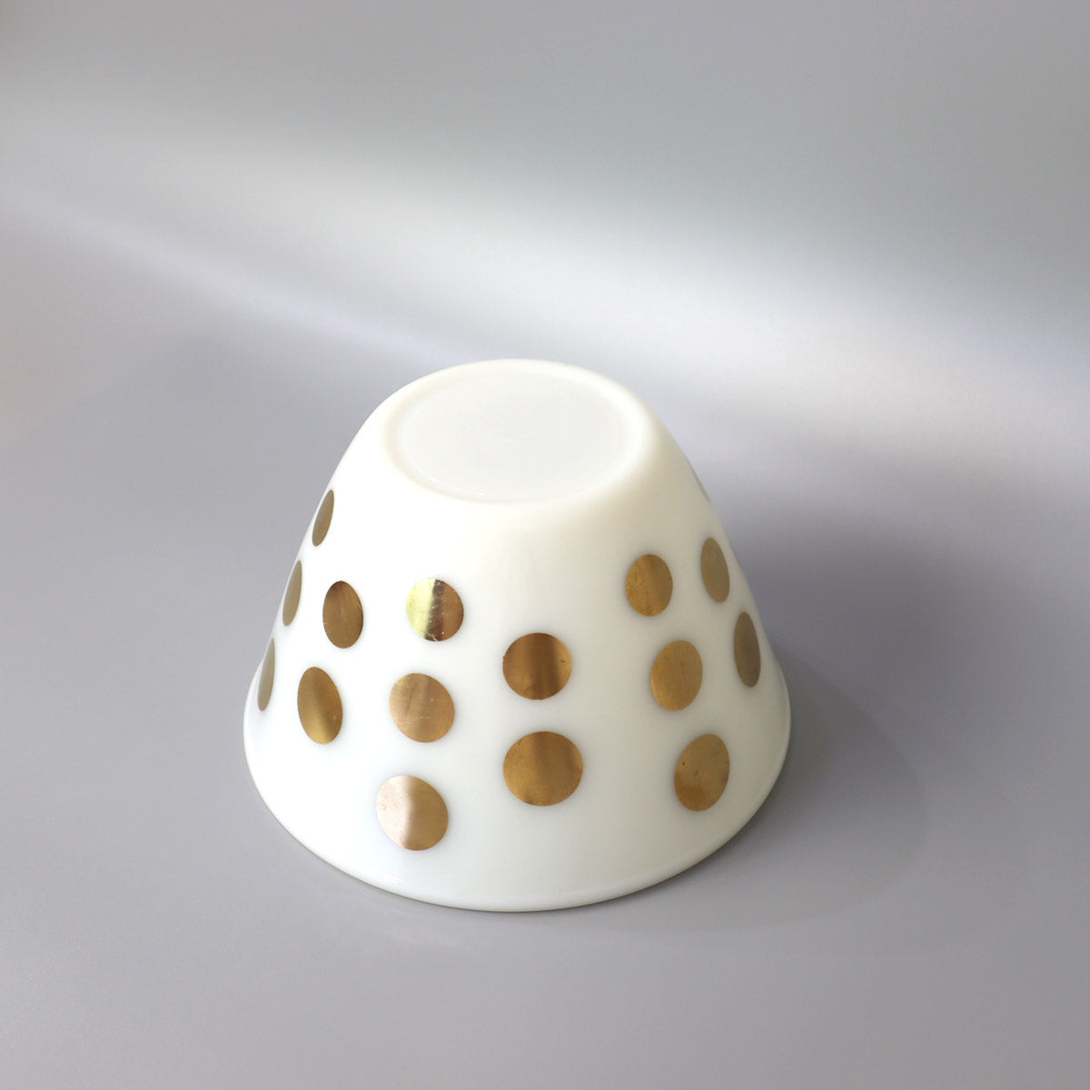 ファイヤーキング / Fire-King ミキシングボウル ゴールド ドット 柄