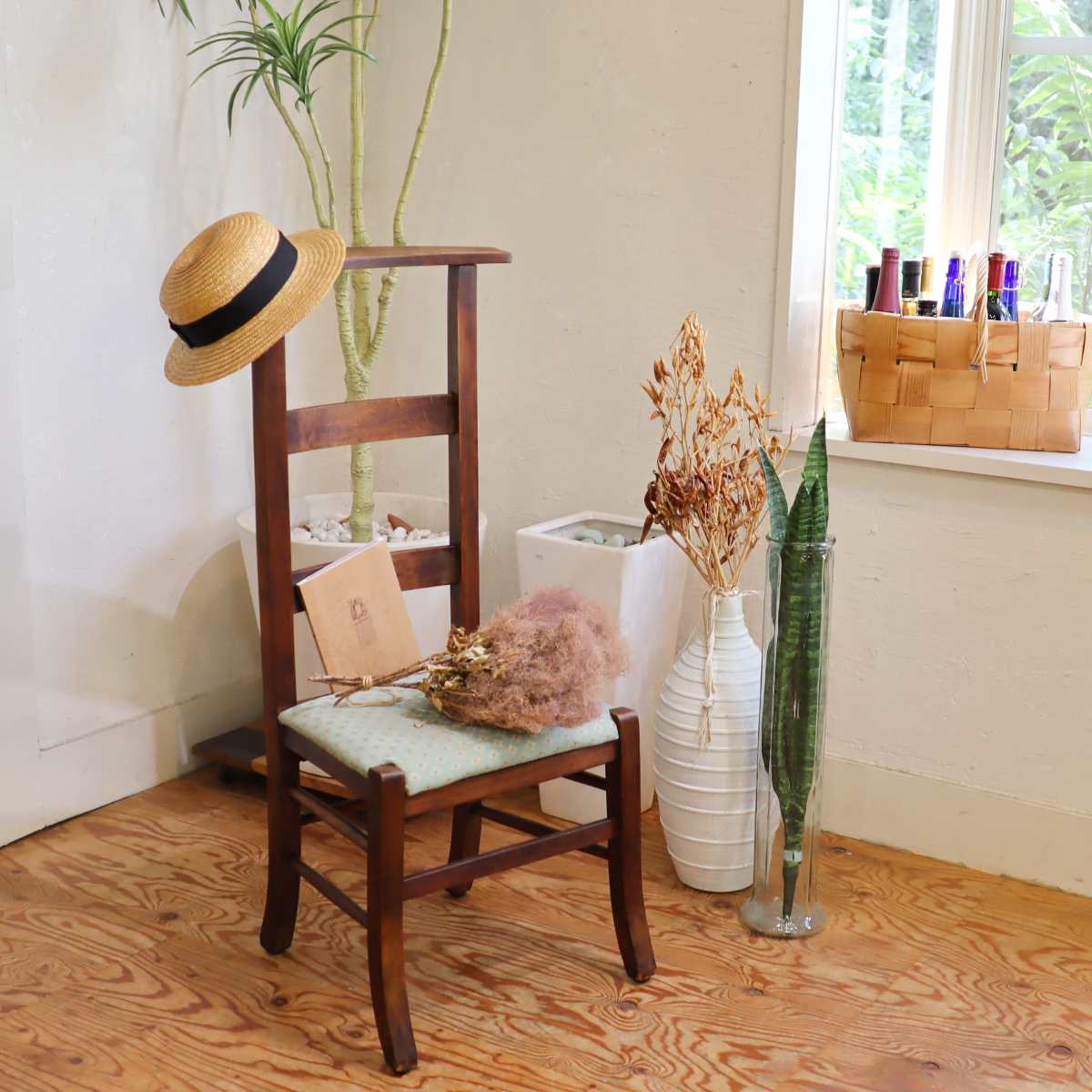 チャーチチェア ハイバック チャペル 教会 木製 椅子 英国アンティーク