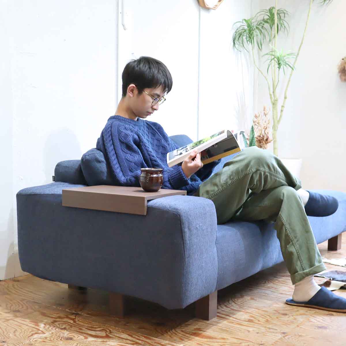 ノイエス / NOYES デシベル / Decibel C4 ワイド 3人掛け 片ひじ