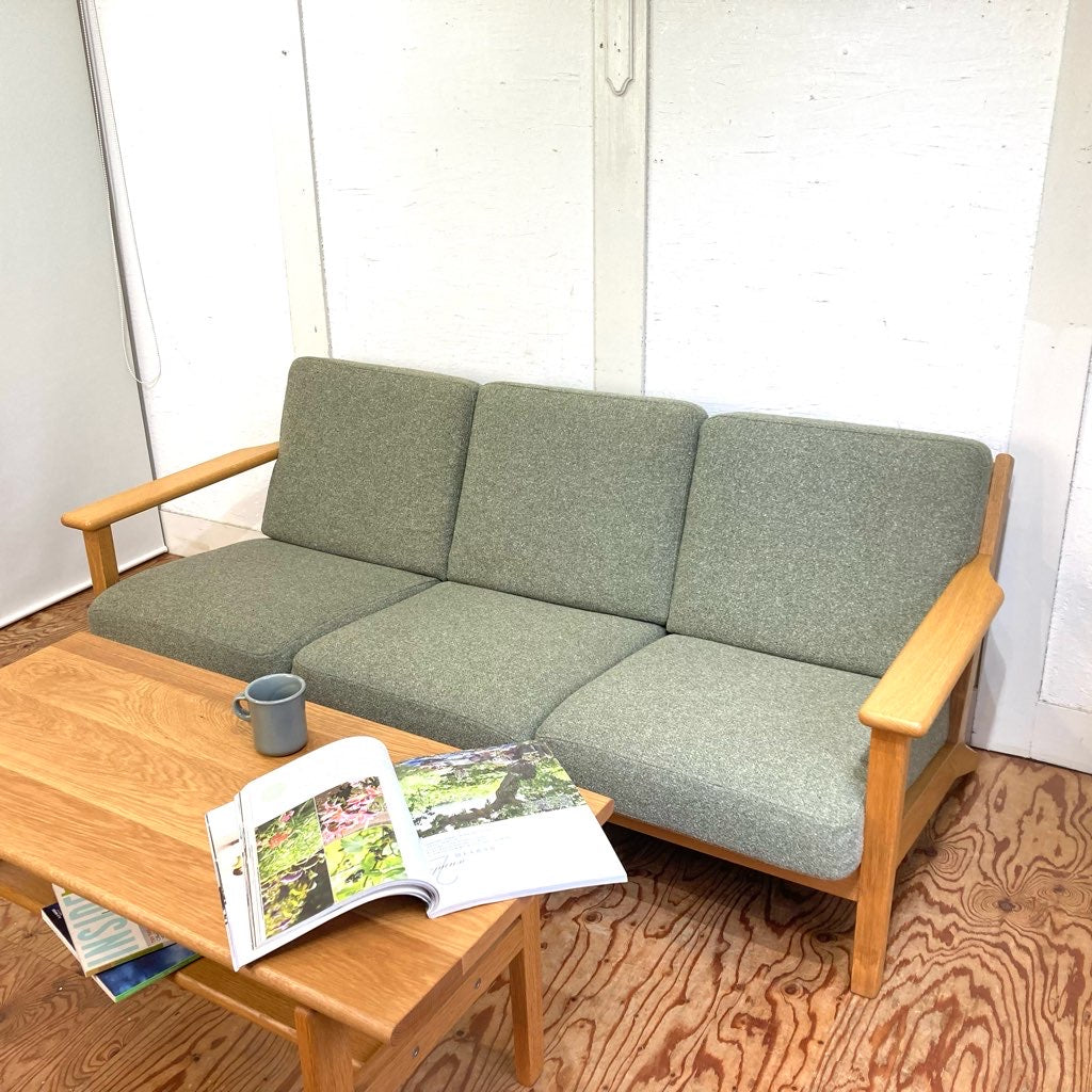 ウニコ / unico ヴィスカ / VISKA 3人掛け ソファ グリーン 中古 北欧