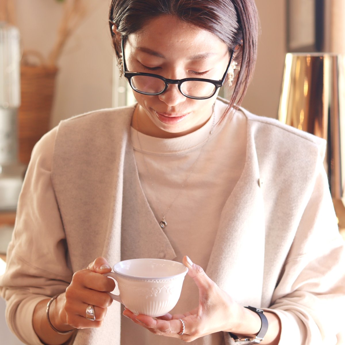 ファイヤーキング / Fire King カップ＆ソーサー アリス ヴィトロック