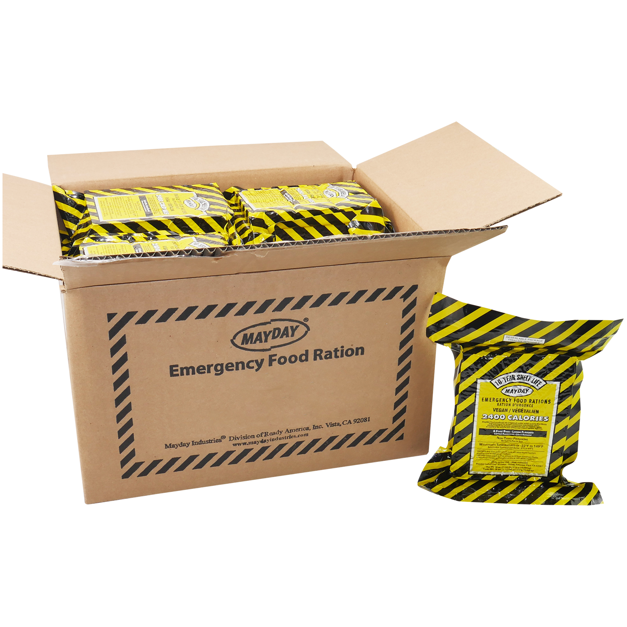Mayday Food Bar 10 Year 2400 Calorie Case of 24 - Ready America