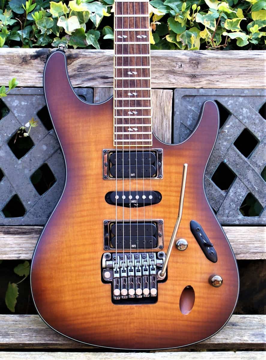 Beautiful Ibanez S670FM 2007 Antique Burst Flat w/Hiscox Flight